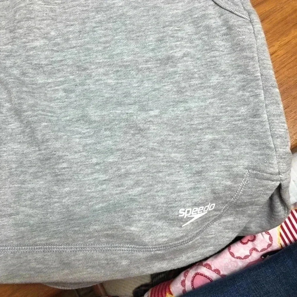 Speedo Heather Gray Long Hoodie UV Protection - Picture 2 of 5